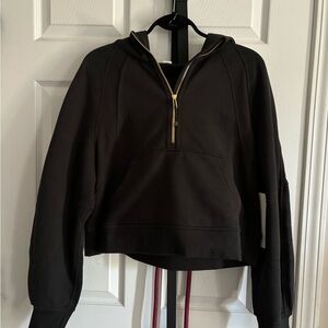 Black Half-Zip Lululemon Women's Sweatshirt Hoodie